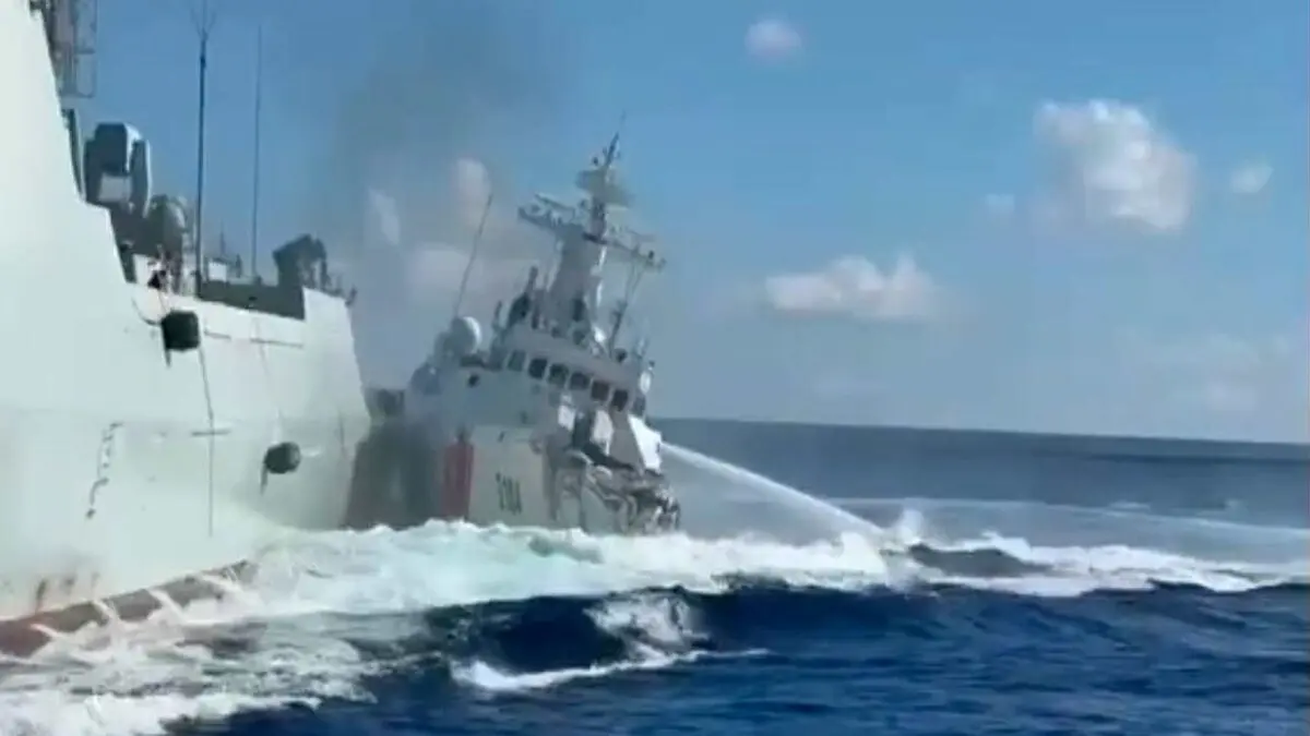 Chinese Vessels Collide During Pursuit of Philippine Boat in South China Sea, Raising Tensions